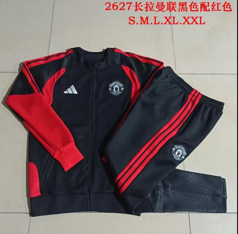AAA Quality Man Utd 26/27 Tracksuit - Red/Black/White